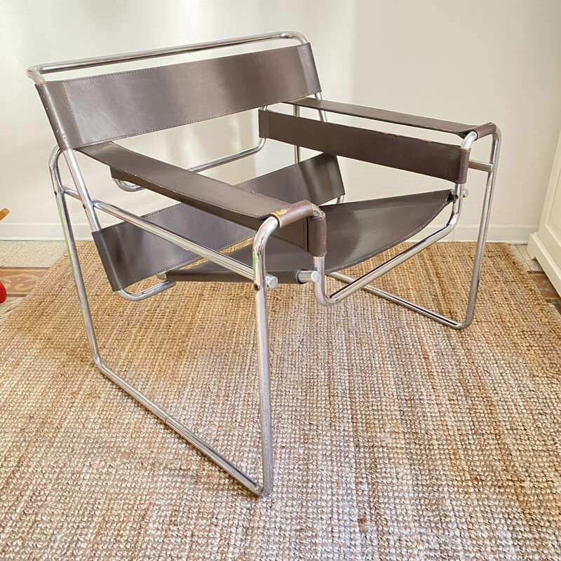 Sillón vintage Wassily de Marcel Breuer para Gavina, 1970