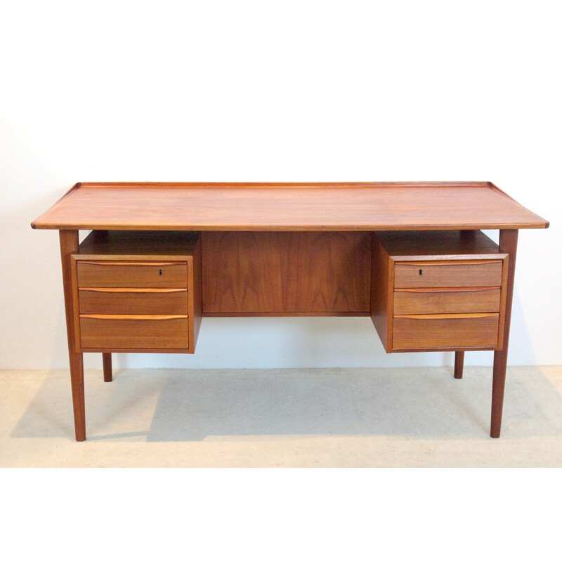 Vintage prachtig vrijstaand Deens bureau van Peter Løvig Nielsen, 1960