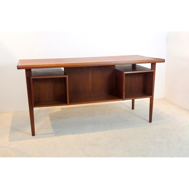 Vintage prachtig vrijstaand Deens bureau van Peter Løvig Nielsen, 1960