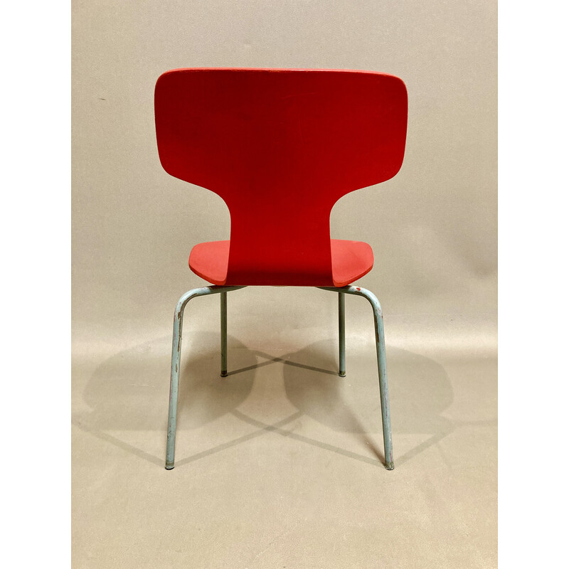 Ensemble de 6 chaises vintage modèle enfant par Arne Jacobsen, 1960