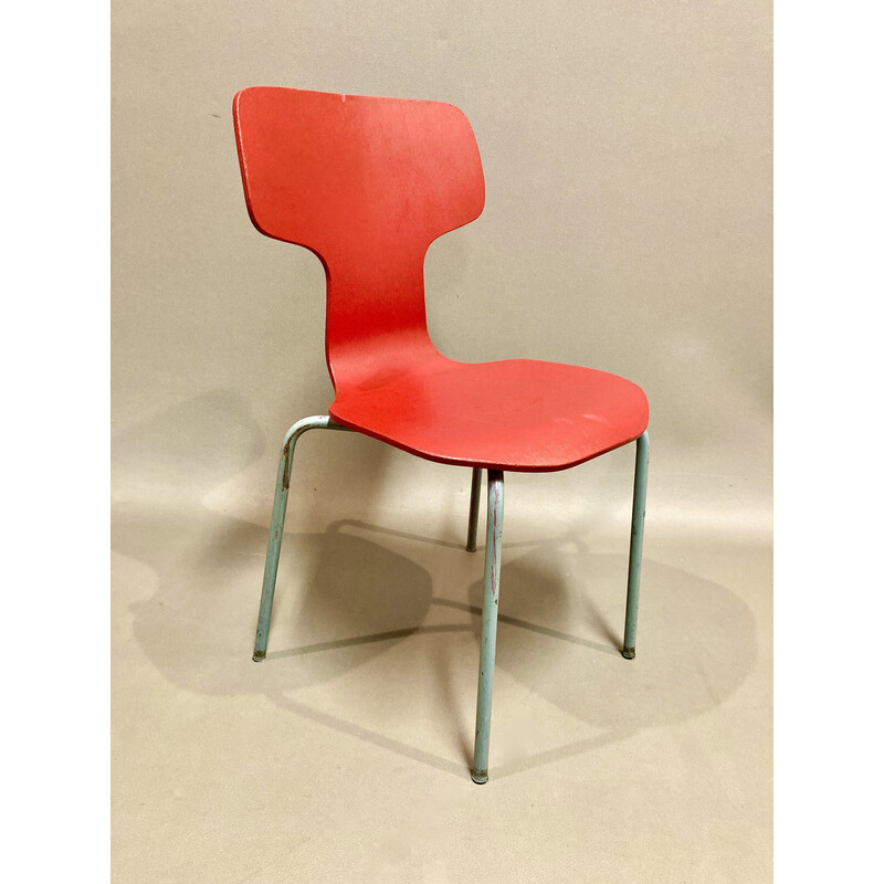 Ensemble de 6 chaises vintage modèle enfant par Arne Jacobsen, 1960