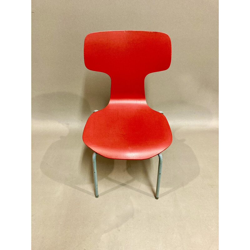 Set of 6 vintage children's chairs by Arne Jacobsen, 1960