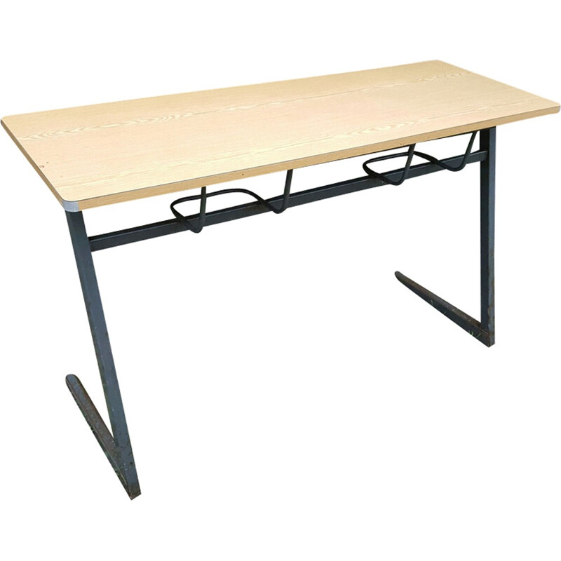 Double school desk table.