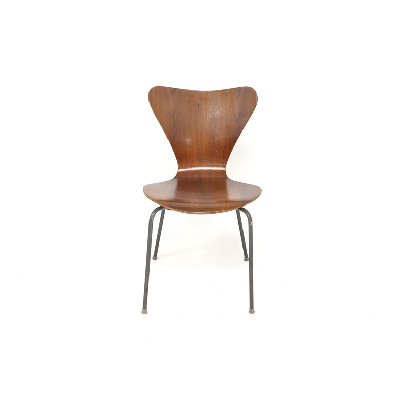 Alter Stuhl "Sjuan" von Arne Jacobsen für Fritz Hansen, Dänemark 1960