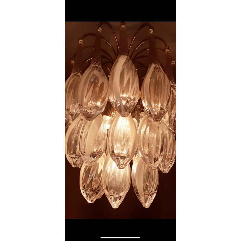 Vintage Maracas pendant lamp in Murano glass by Venini