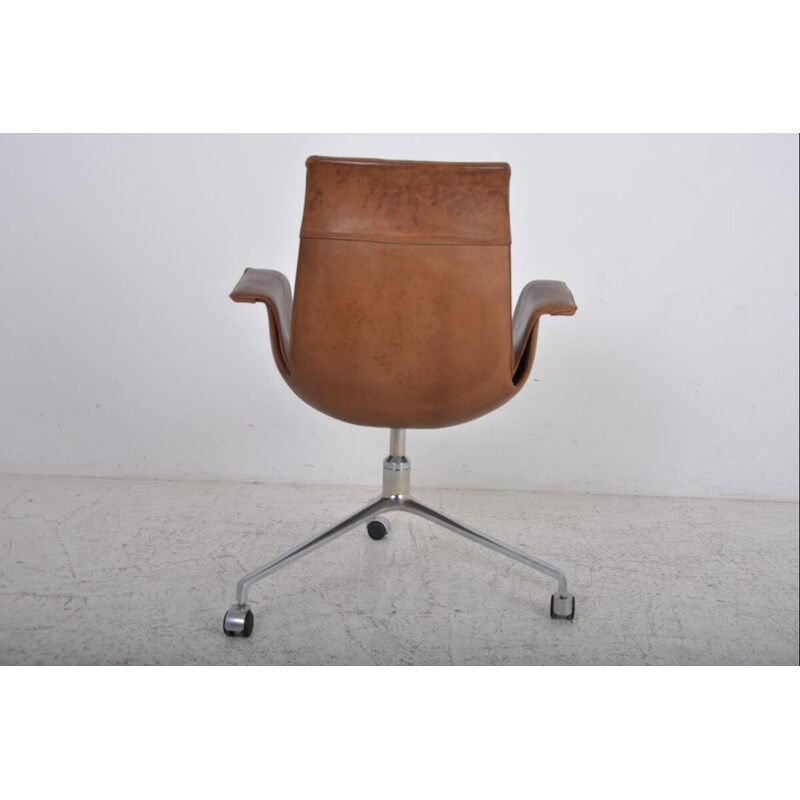Fk 6725 vintage office chair with casters by Preben Fabricius and Jørgen Kastholm, Germany 1960