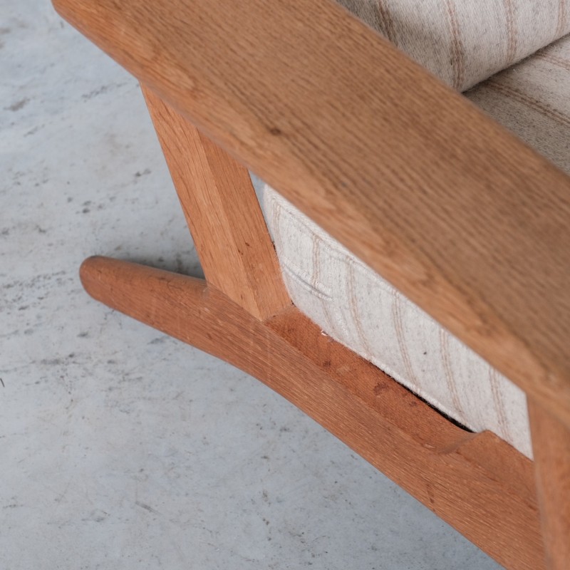Paire de fauteuils danois vintage en bois de chêne Ge290 par Hans J Wegner pour Getama