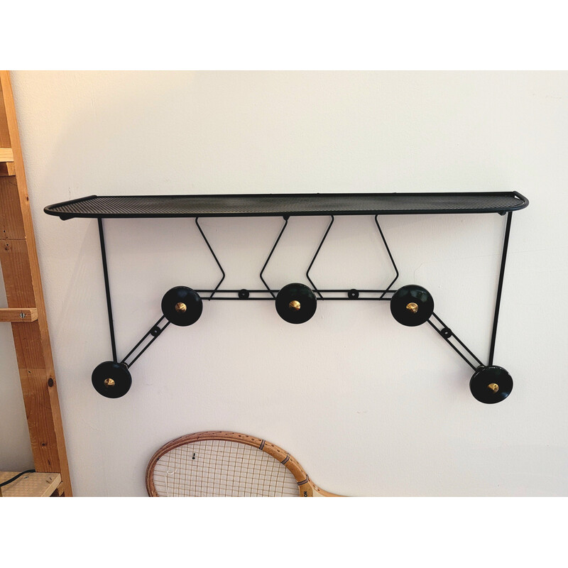 Vintage wall coat rack, 1950