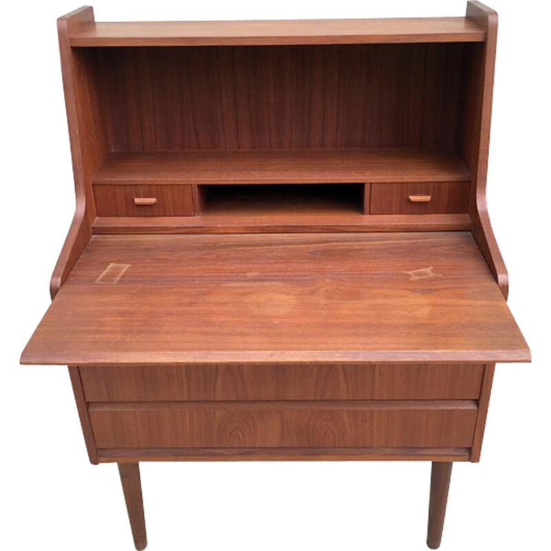 Danish teak plated desk - 1960s