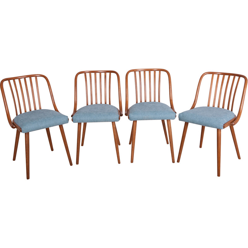 Ensemble de 4 chaises vintage par Antonin Suman pour Ton, 1960