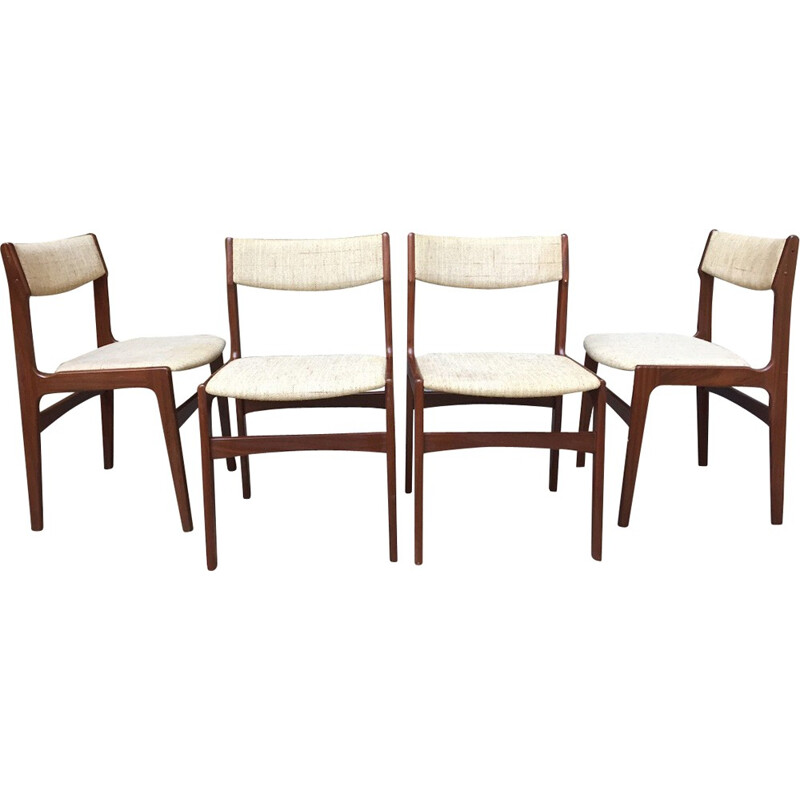 Set of 4 Scandinavian chairs - 1960s