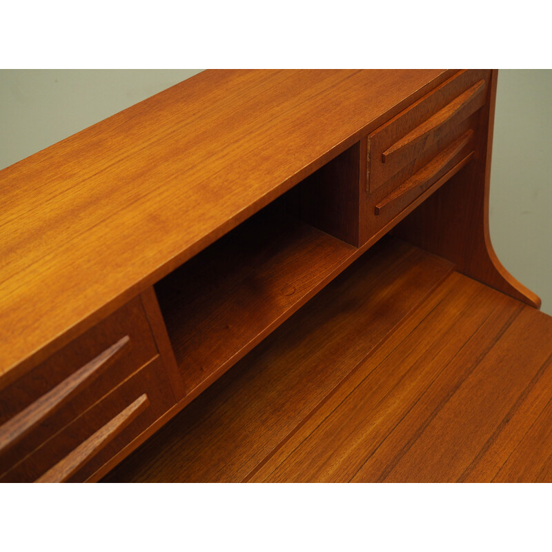 Vintage teak secretary, Denmark 1970s