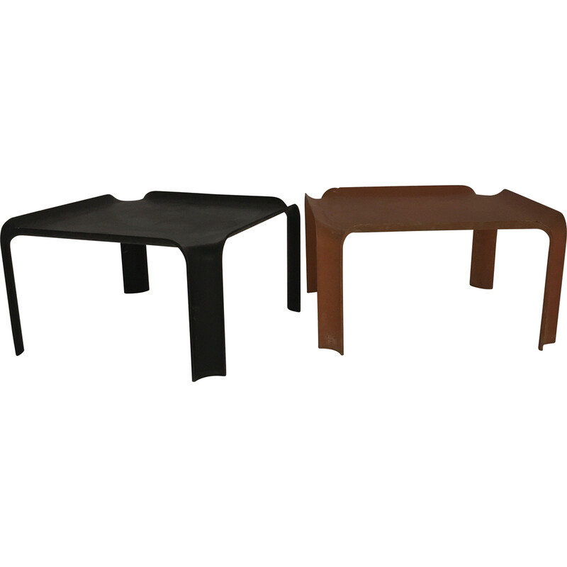 Pair of vintage 877 coffee tables by Pierre Paulin for Artifort