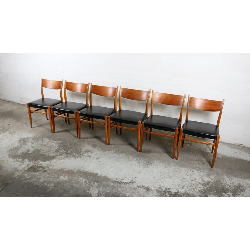 Set of 6 Pastoe design chairs - 1960s