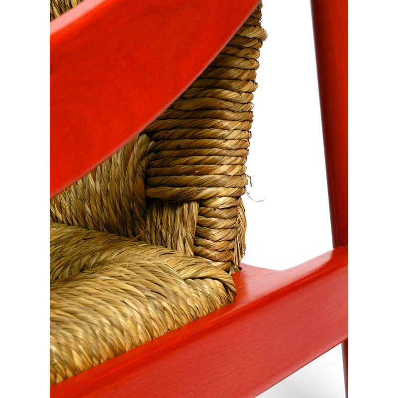 Sillón Vintage 930 Carimate rojo de Vico Magistretti para Cassina, Italia 1963