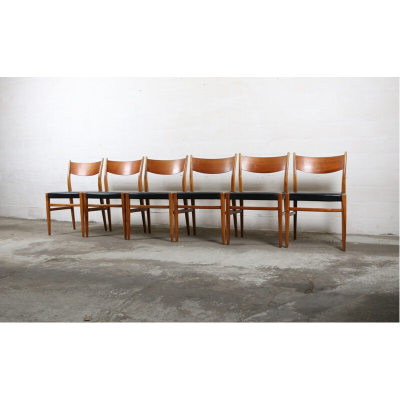Suite de 6 chaises design Pastoe - 1960