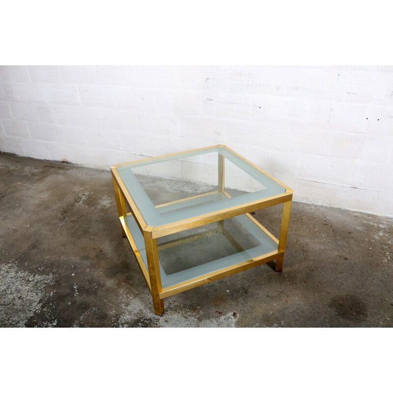 Gilded coffee table by Fedam - 1970