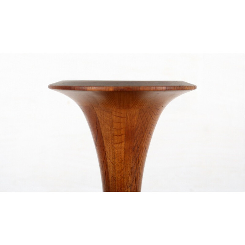 Decorative wooden vase by De Coene - 1960s