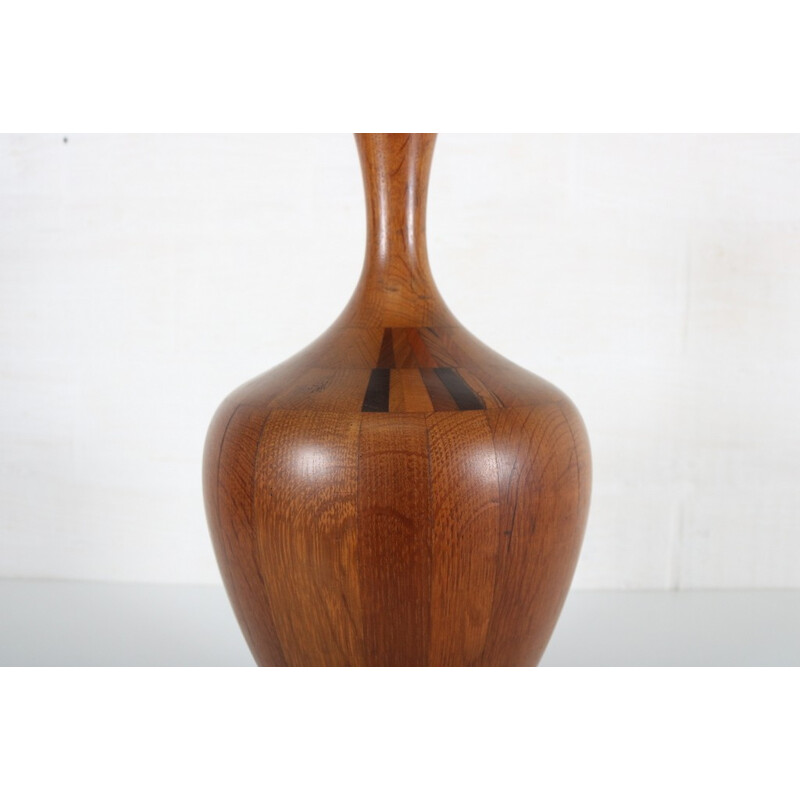 Vase en bois décoratif de De Coene - 1960