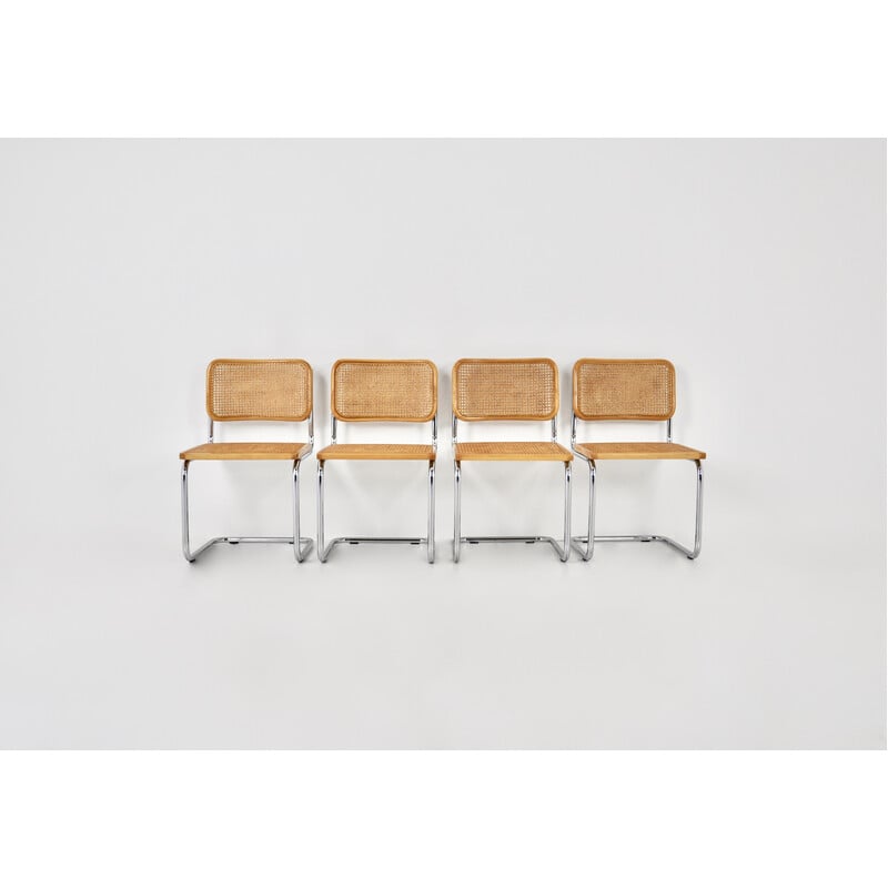 Set of 4 vintage chairs by Marcel Breuer