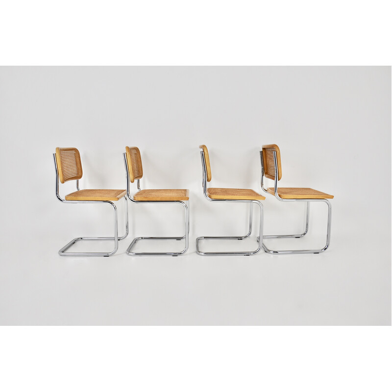 Set of 4 vintage chairs by Marcel Breuer