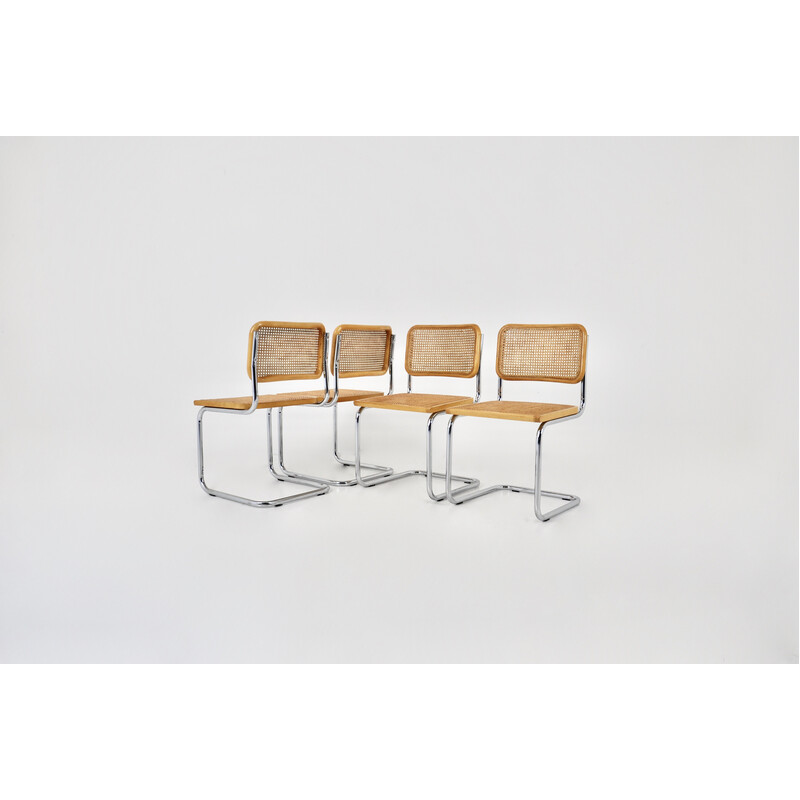 Conjunto de 4 cadeiras de vindima de Marcel Breuer