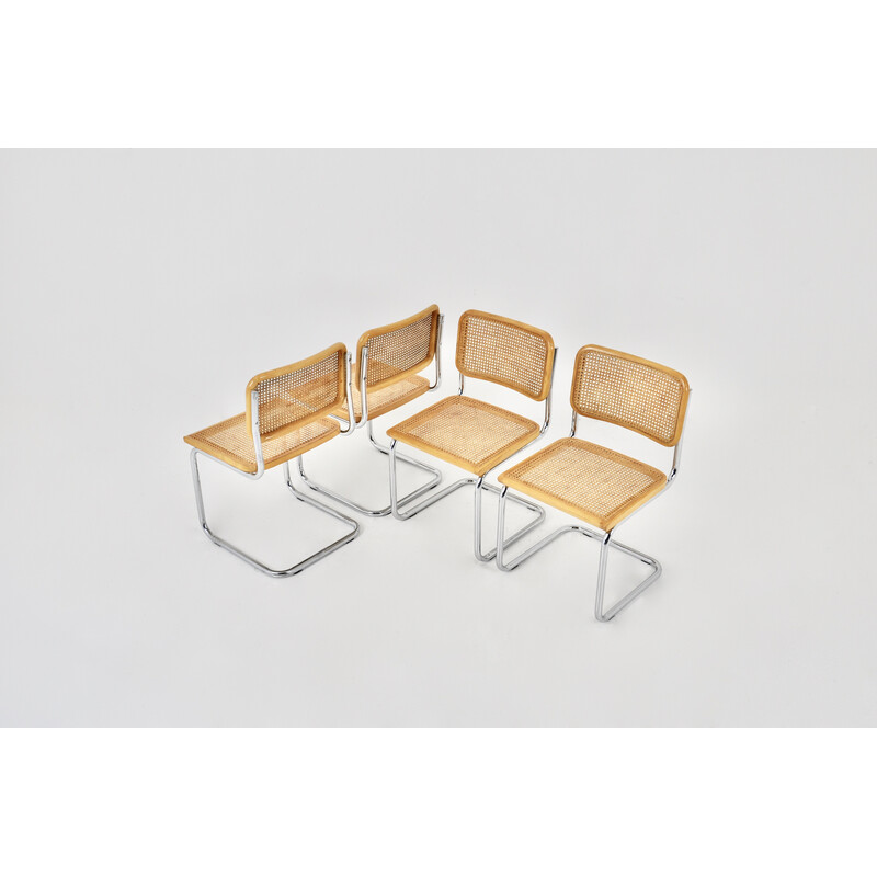 Set of 4 vintage chairs by Marcel Breuer