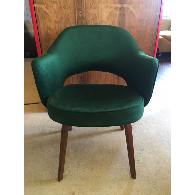 Green armchair ULB 71 by Eero Saarinen - 1950s