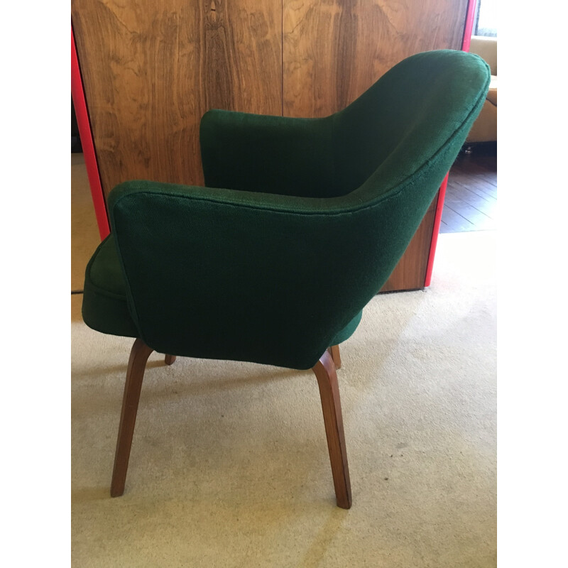 Green armchair ULB 71 by Eero Saarinen - 1950s