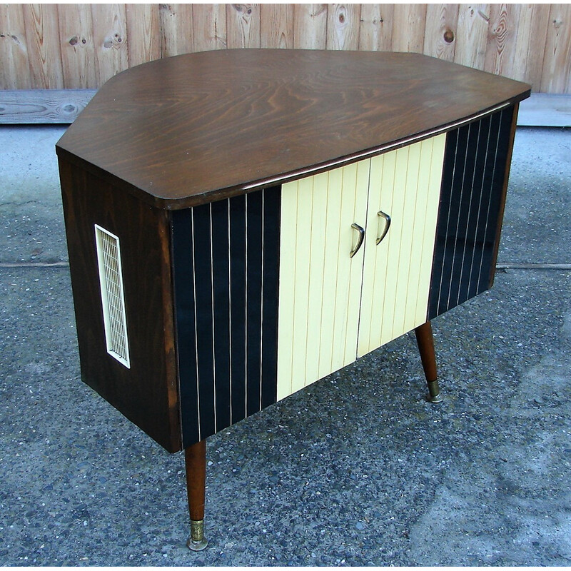 Vintage corner bar cabinet, 1960s