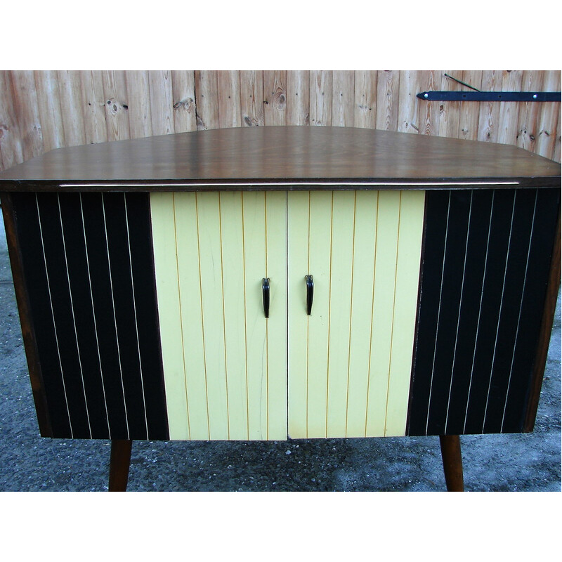 Vintage corner bar cabinet, 1960s