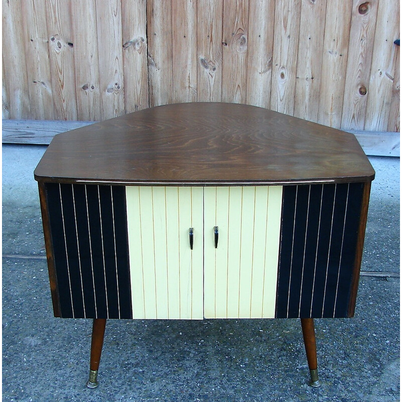 Vintage corner bar cabinet, 1960s