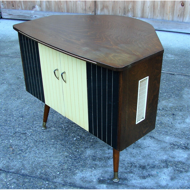 Vintage corner bar cabinet, 1960s