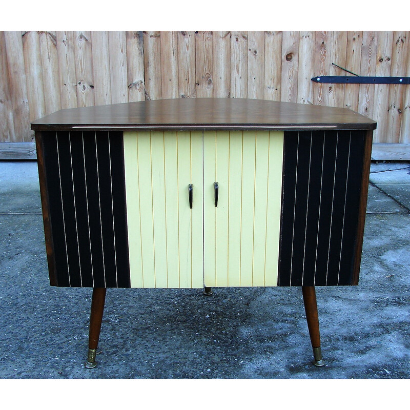 Vintage corner bar cabinet, 1960s