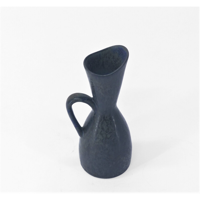 Vintage blue stoneware vase by Carl Harry Stalhane for Rörstrand, 1960
