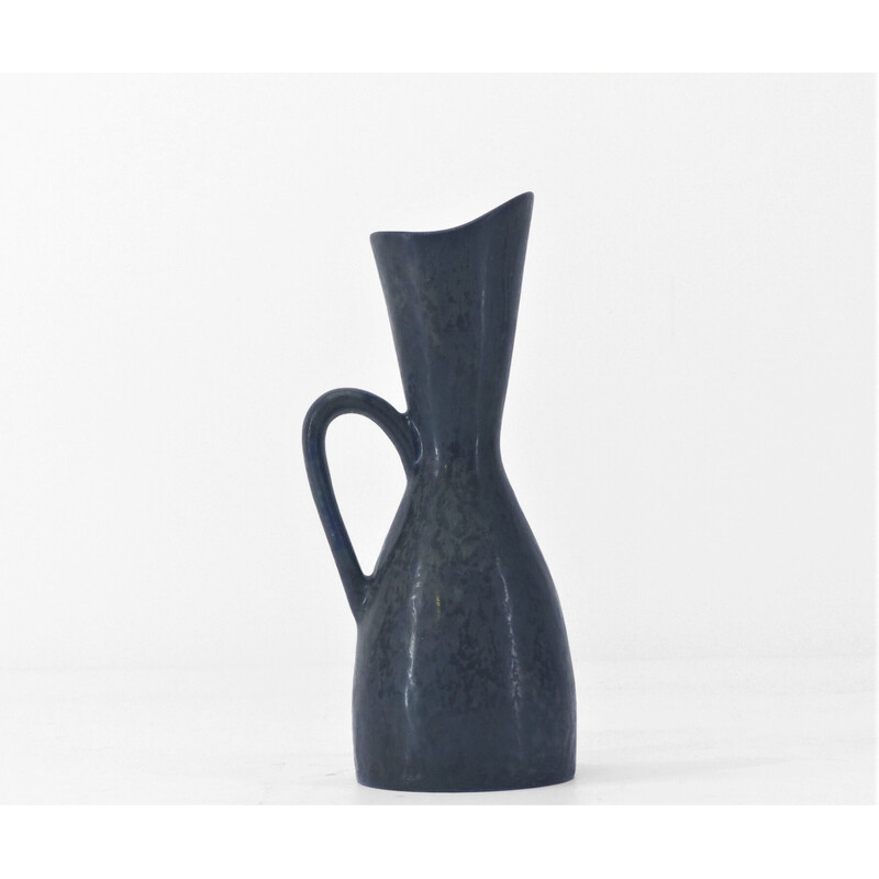 Vintage blue stoneware vase by Carl Harry Stalhane for Rörstrand, 1960