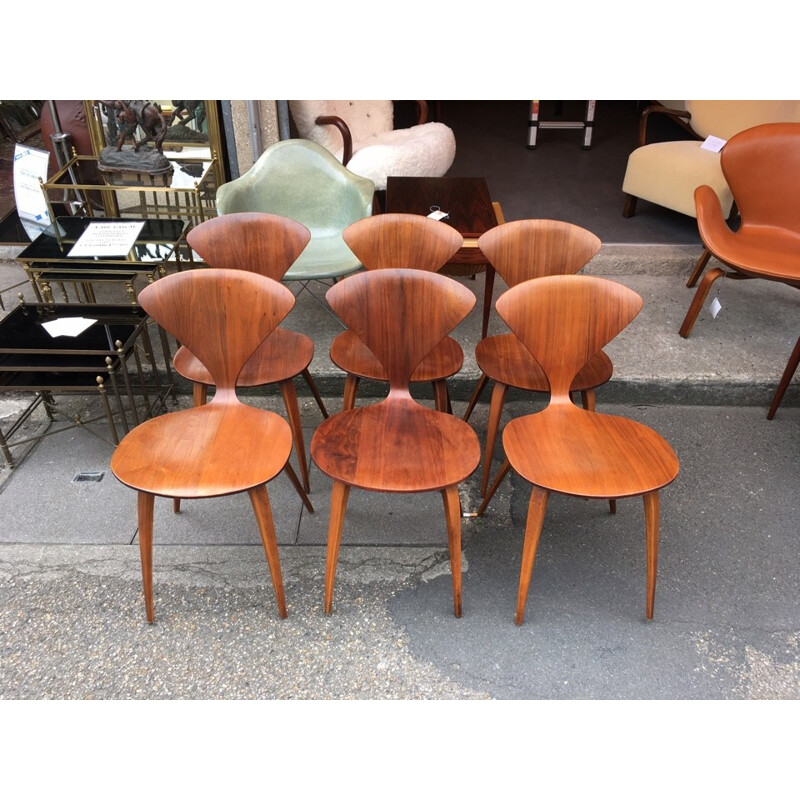 Set of 6 chairs by Norman Cherner for Plycraft - 1960s