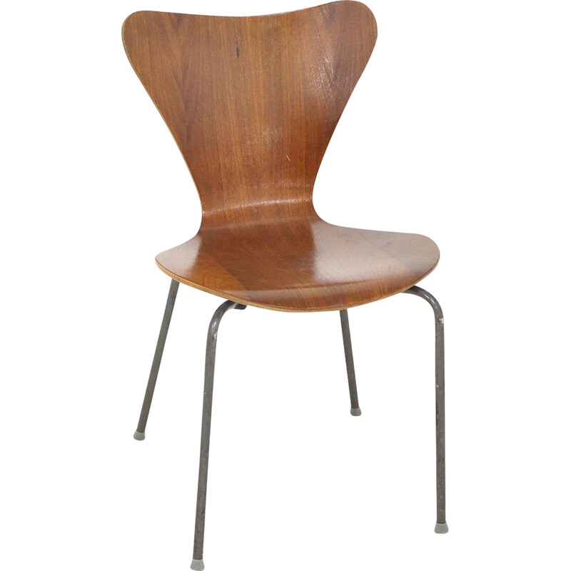 Cadeira Vintage "Sjuan" de Arne Jacobsen para Fritz Hansen, Dinamarca 1960
