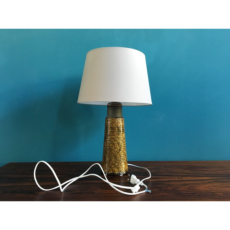 Stoneware table lamp by Nils Kähler - 1960s