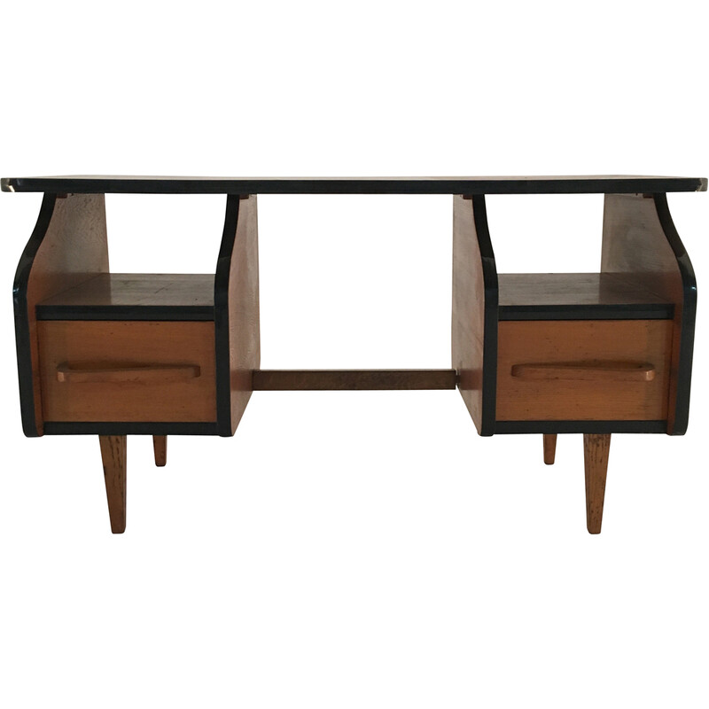 Vintage desk by Jacques Hauville, 1950