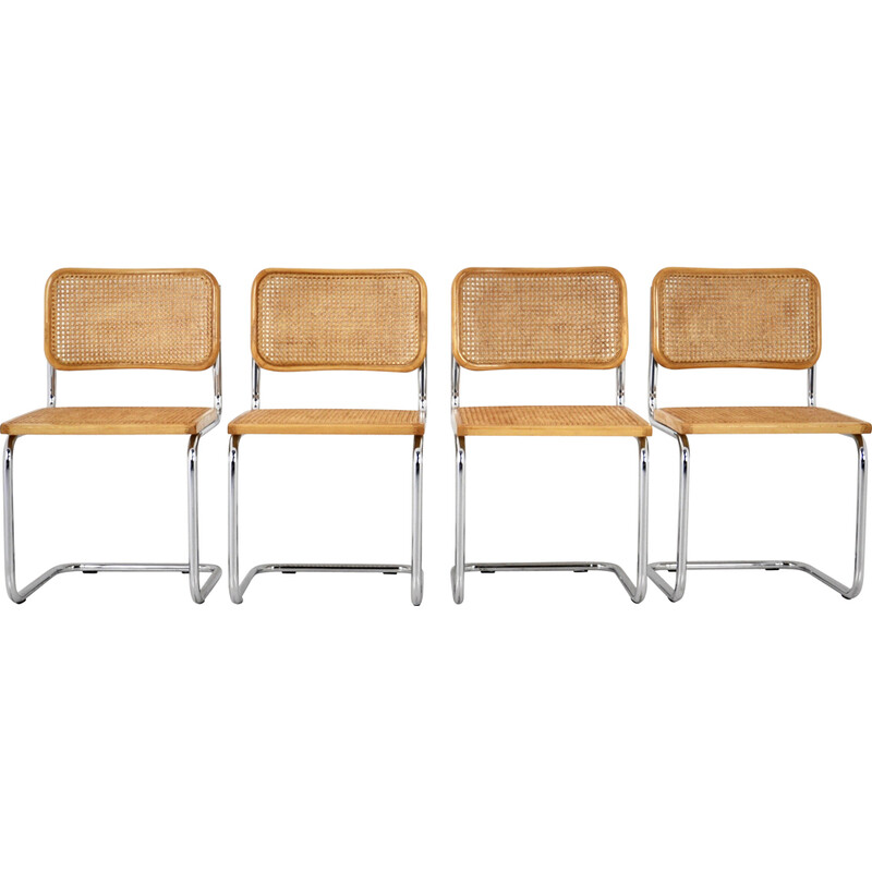 Set of 4 vintage chairs by Marcel Breuer