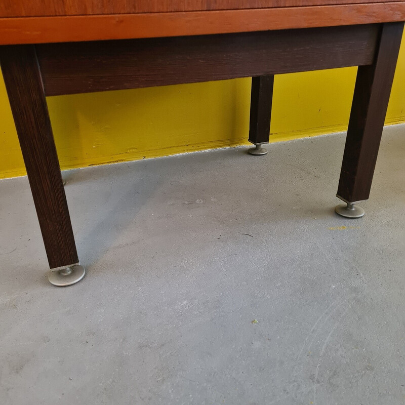 Vintage teak and wengé side table, 1960s