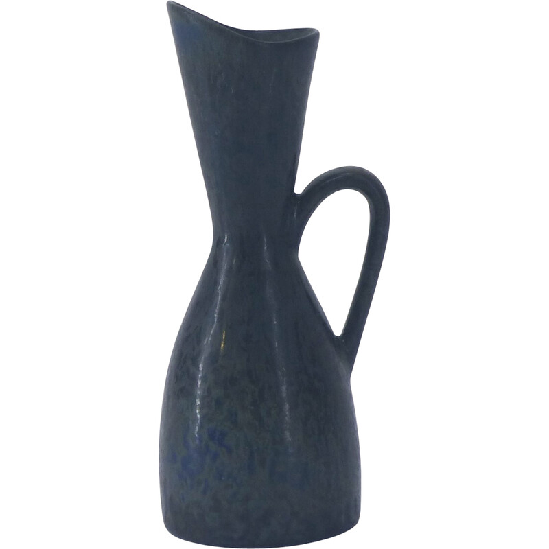 Vintage blue stoneware vase by Carl Harry Stalhane for Rörstrand, 1960