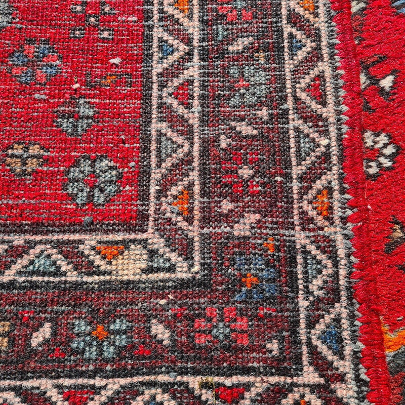 Tapete de Karadja de lã de lã vintage, década de 1970