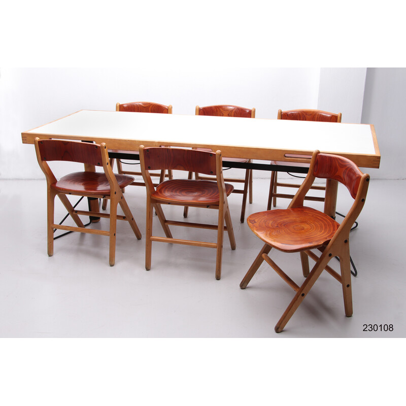 Vintage dining set by Marc Held for Ibm