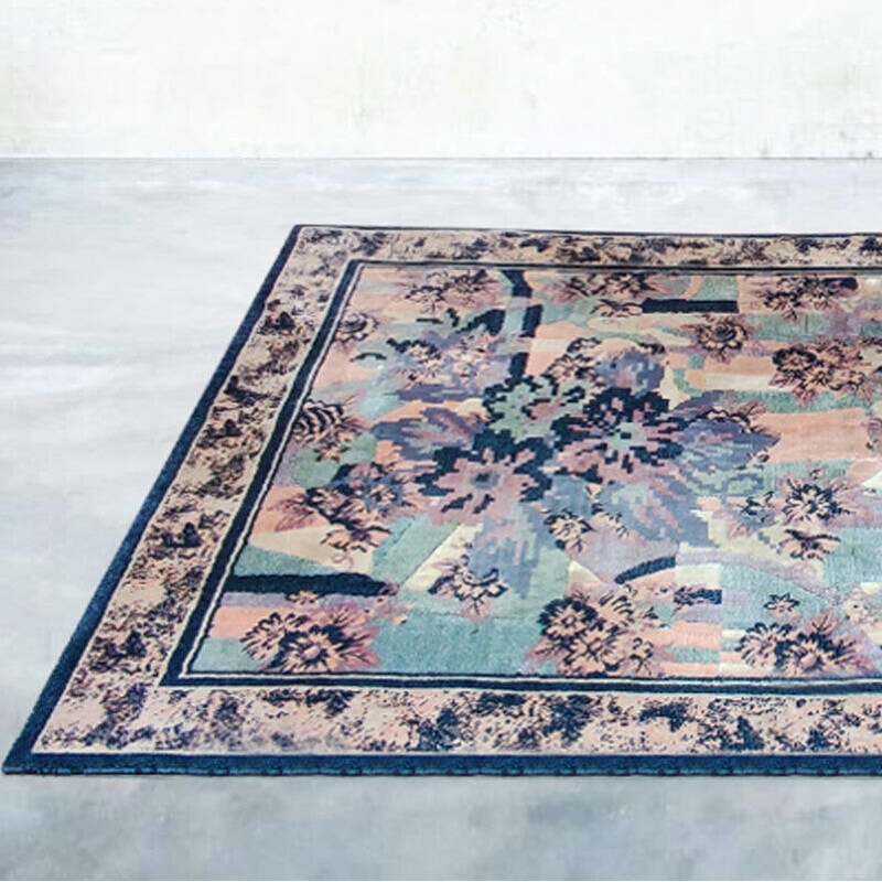Vintage rug in pure wool by Giorgetto Giugiaro for Paracchi, Italy 1990s