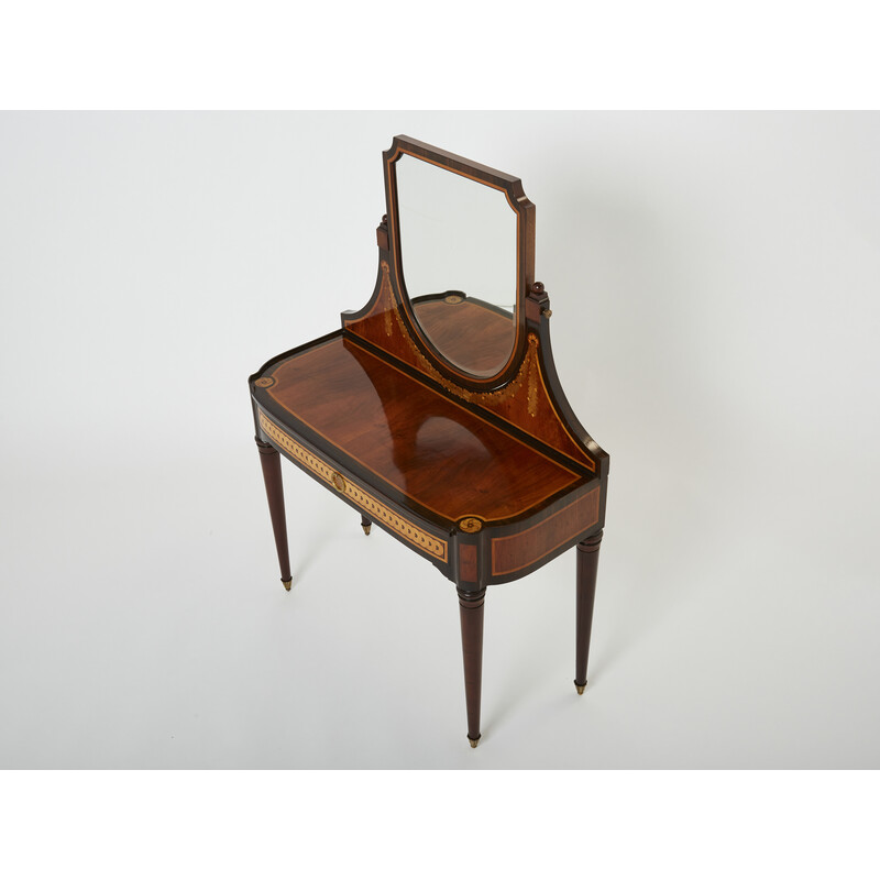 Vintage Art Deco marquetry vanity, 1920