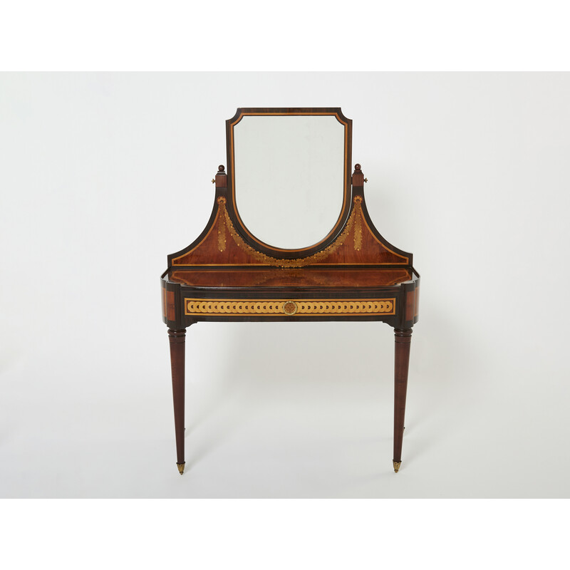 Vintage Art Deco marquetry vanity, 1920