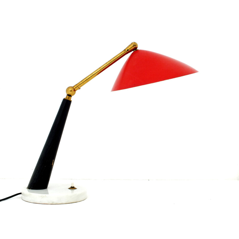 Lampe vintage par Oscar Torlasco pour Stilux, Italie 1955