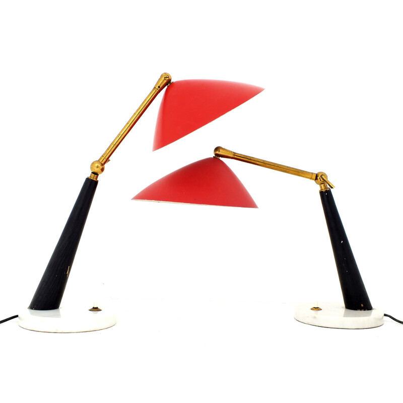 Lampe vintage par Oscar Torlasco pour Stilux, Italie 1955